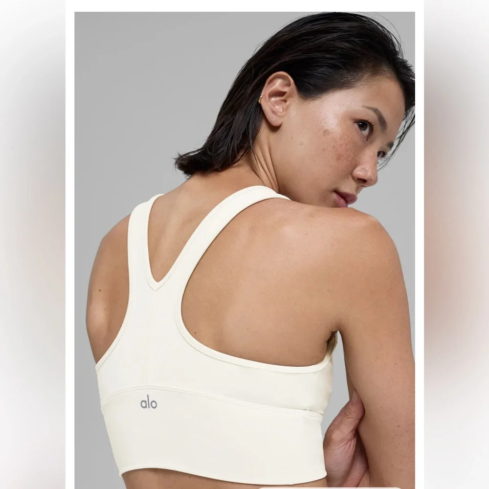 Alo Yoga Wild Thing Bra - Ivory - Picture 3 of 7